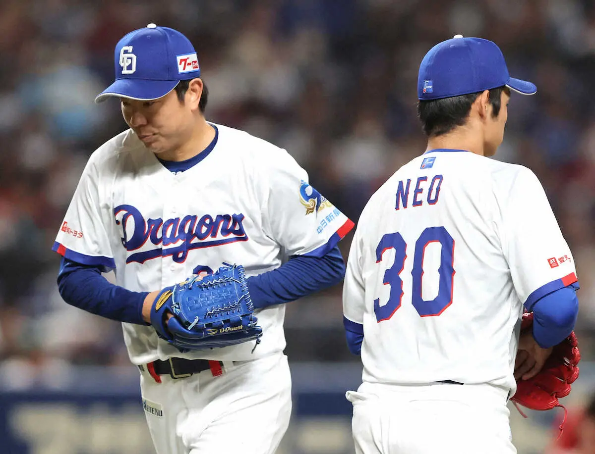 【画像・写真】中日　松葉が4回1/3を4失点　10安打4四球と課題残す