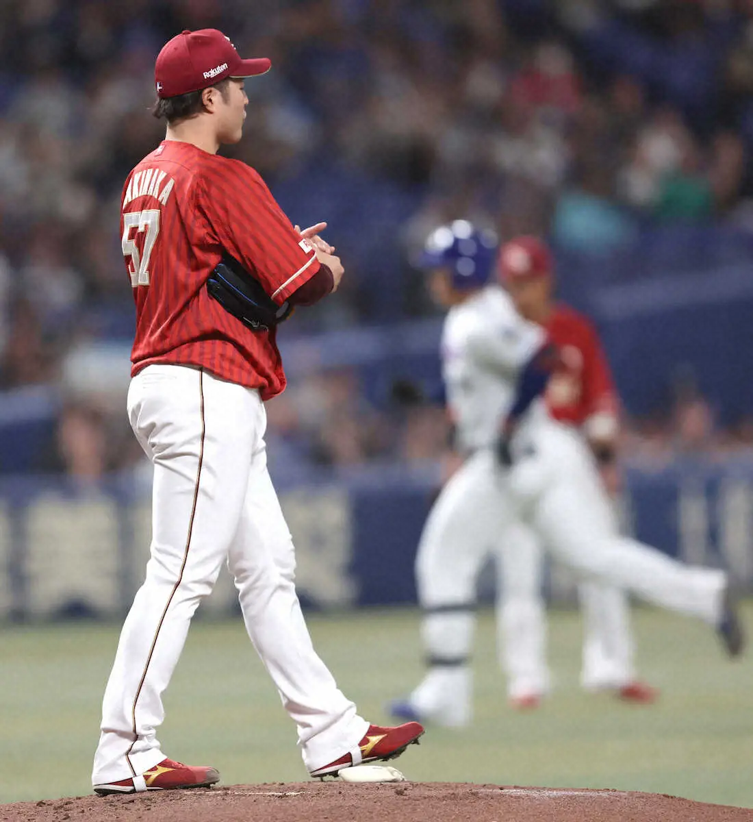 【画像・写真】楽天　先発の滝中瞭太は5回で2発浴びて3失点　「全体的にあまり状態は良くなかった」