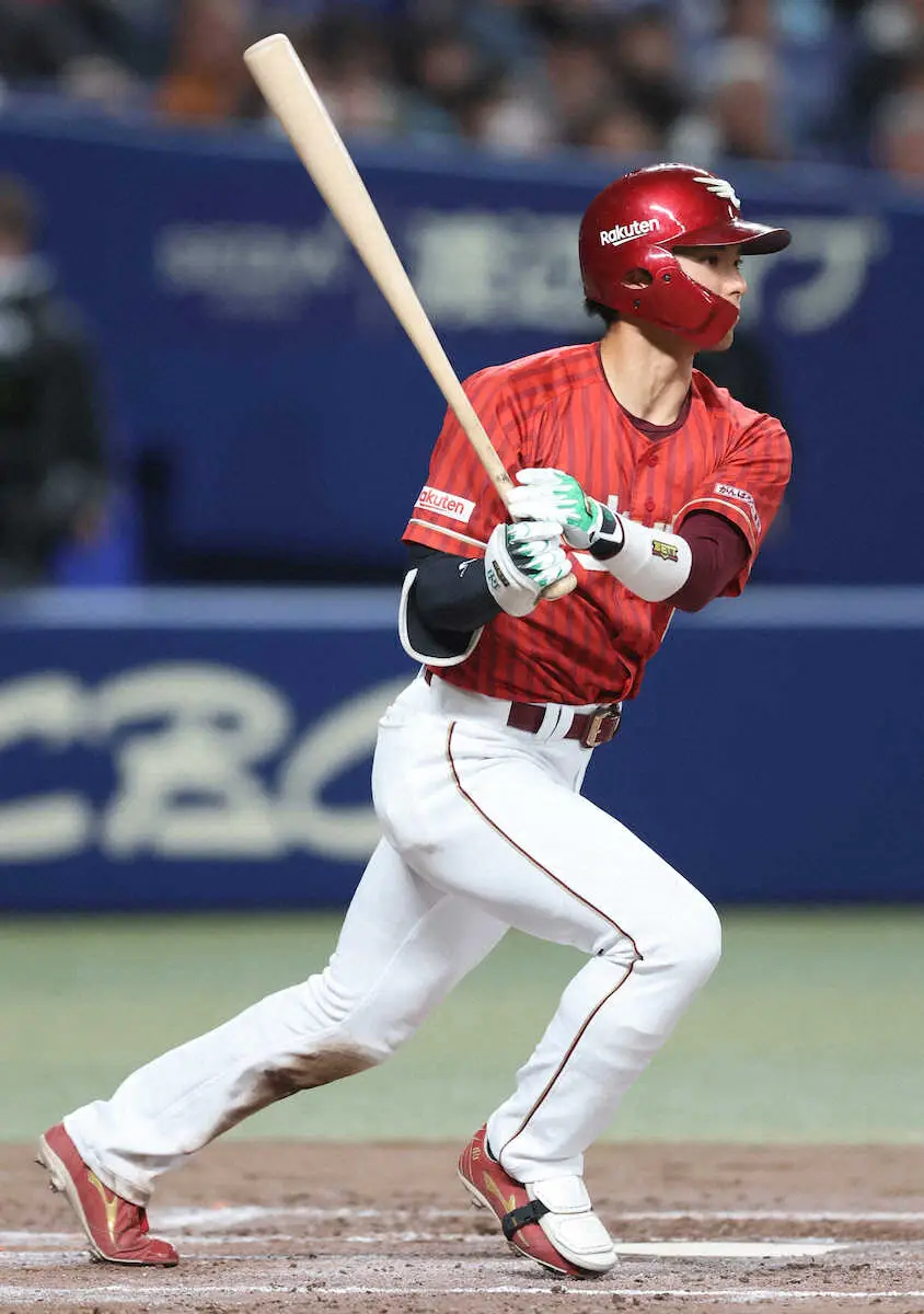 【画像・写真】楽天2年目・宗山塁、OP戦初の3安打にも貪欲　「結果的にヒットに。内容をもっと大事にやっていく」