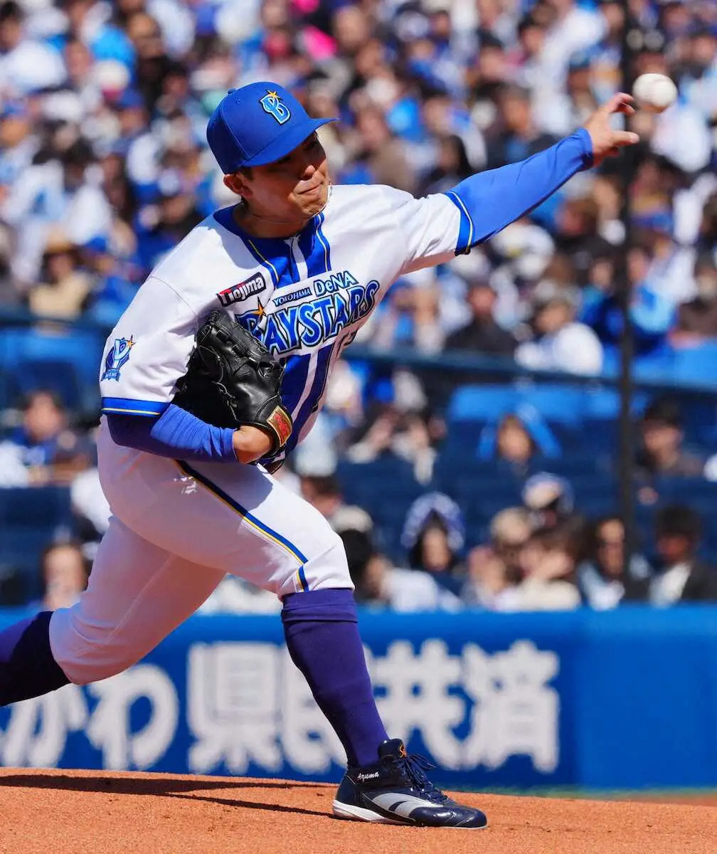 【画像・写真】DeNA　開幕投手の東克樹は4回2失点　大役へ向け「やるべきことを体現できた。一歩前進した」