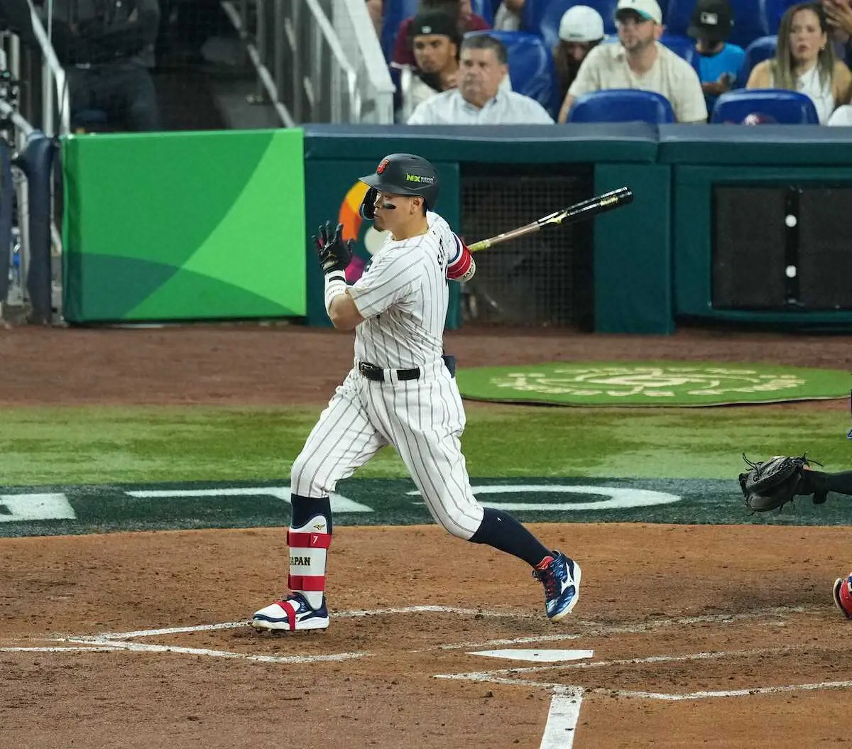 【画像・写真】【侍ジャパン】佐藤輝明「集中していきました」　阪神野手史上初となるWBC決勝Tでの打点