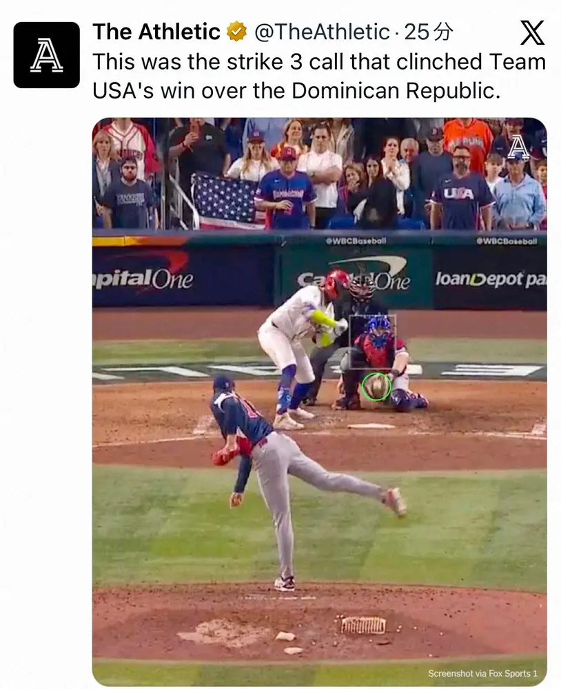 【画像・写真】【WBC】“疑惑の1球”を米メディアも疑問視「あんな終わり方じゃダメ」「ストライクではない」