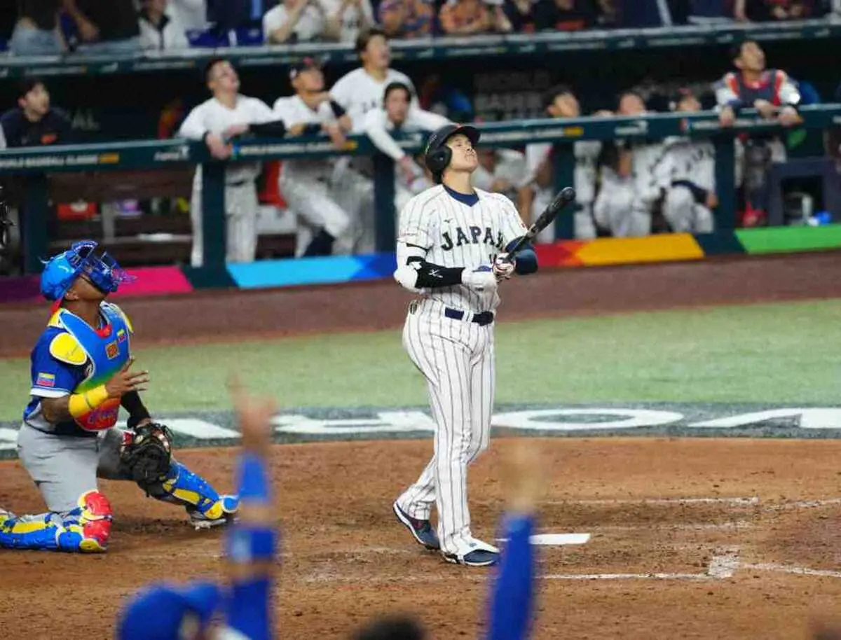【画像・写真】【侍ジャパン】大谷　史上初先頭弾返しも最後の打者に…「本当に悔しい」　ロス五輪で雪辱へ