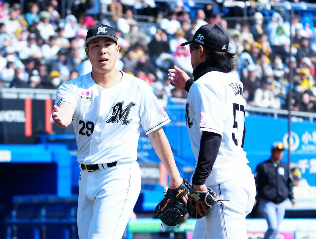 【画像・写真】ロッテ・西野は5回2失点　直球に不満も「変化球で何とかゲームはつくれた」