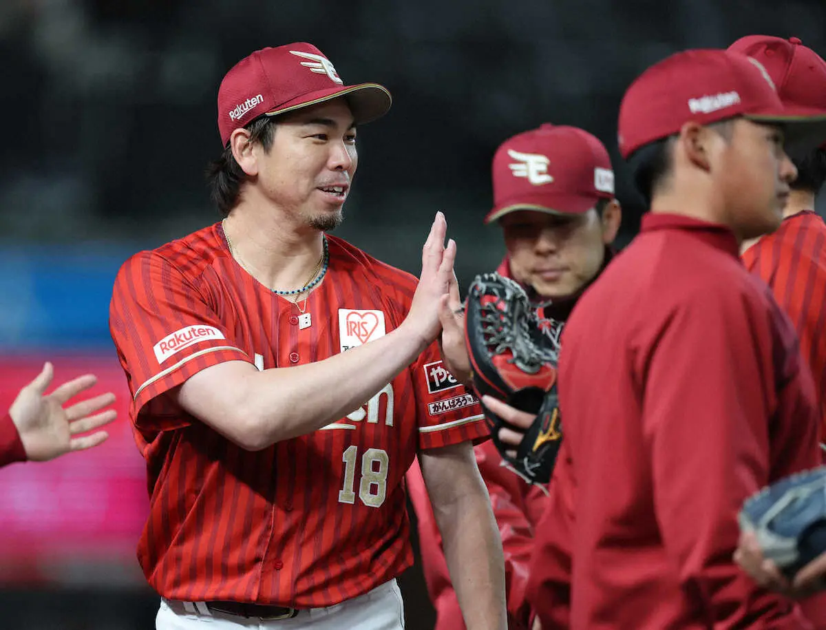 【画像・写真】楽天・前田健太が6回1安打無失点の力投　気温12度も半袖姿で「寒くなかった」と仙台での登板にも自信