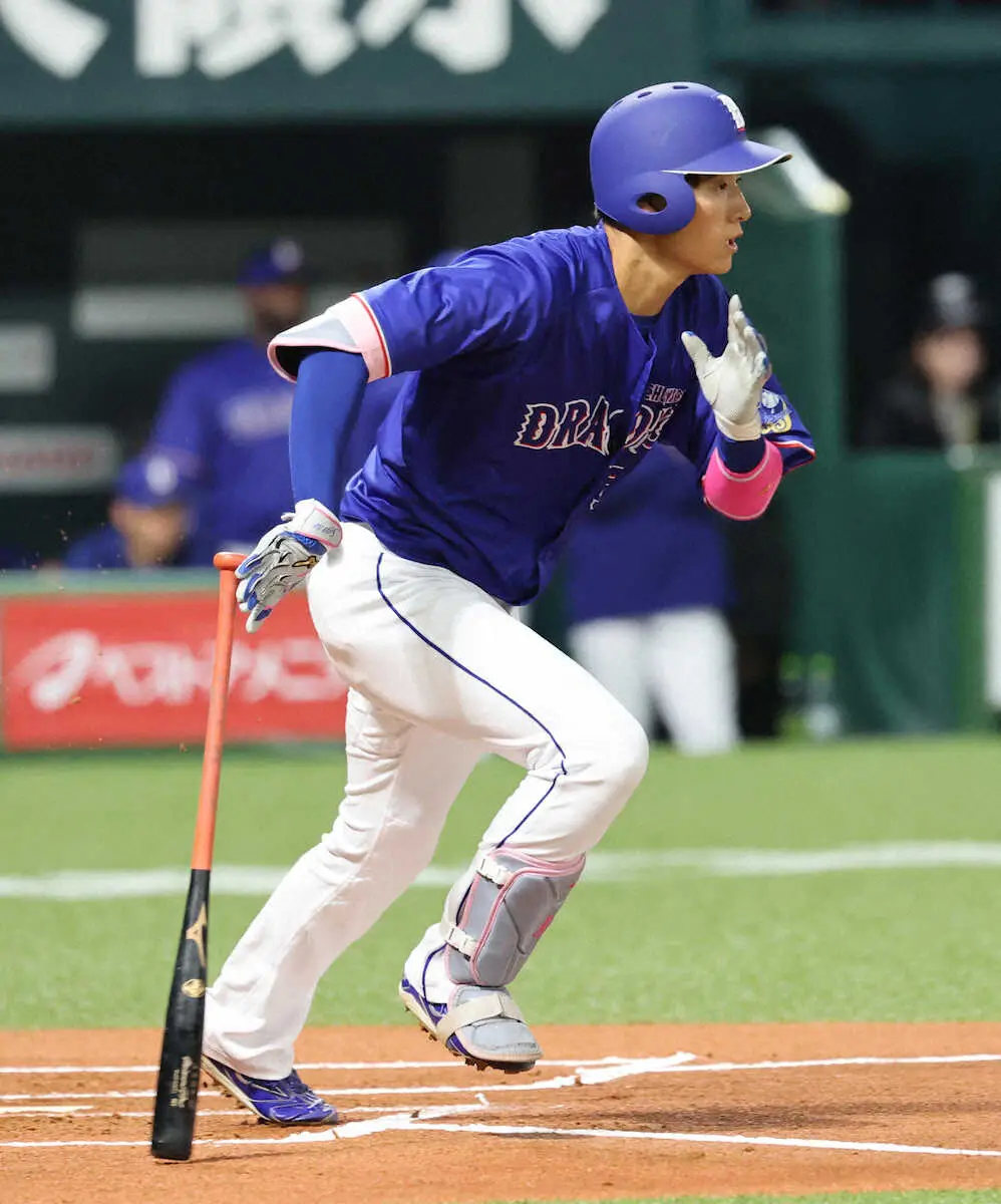【画像・写真】中日　上林誠知が右脚を痛め、開幕は微妙　井上監督「最悪のケースも考えないと」