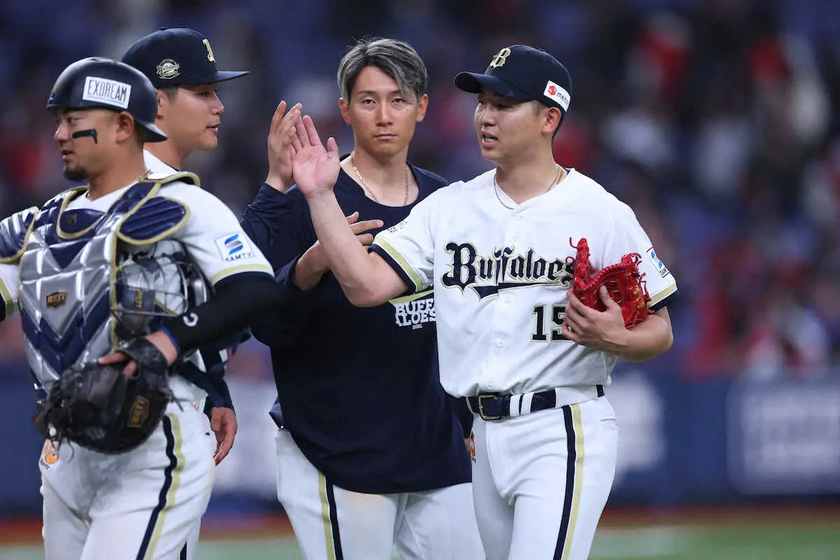 【画像・写真】オリックス・椋木蓮　3者三振締めオープン戦初セーブ　守護神譲らん!登板3試合7者連続三振の無双モード