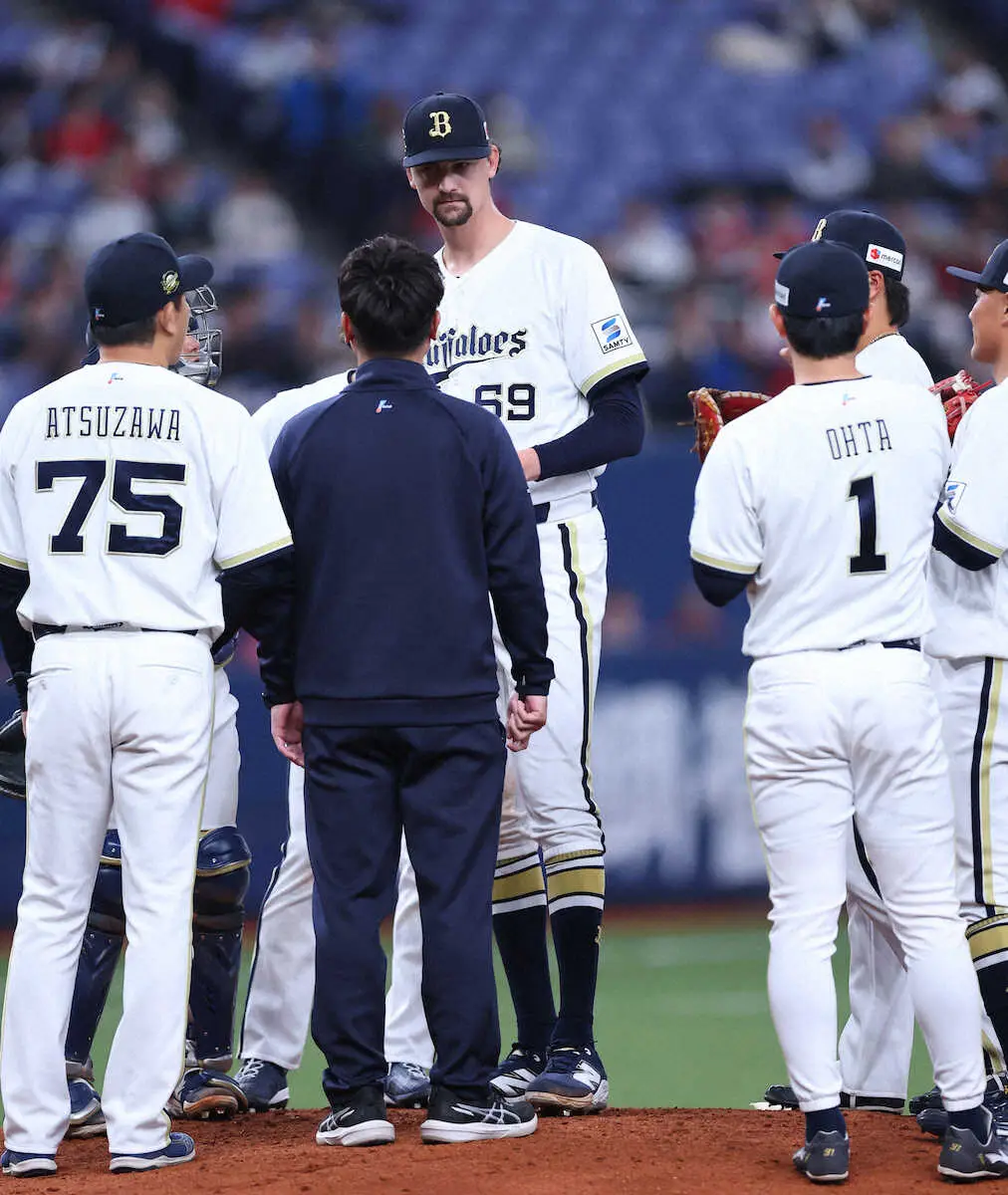 【画像・写真】オリックスの2メートル13右腕ショーン・ジェリー　NPB史上最長身先発へ　5回無失点で開幕ローテ当確