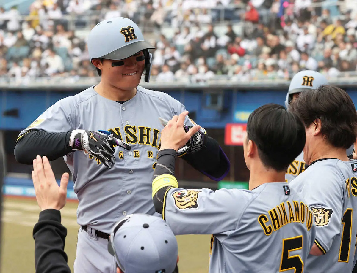 【画像・写真】阪神・森下翔太が2ラン　帰国後初　WBCベネズエラ戦の一発と同じ様な軌道で