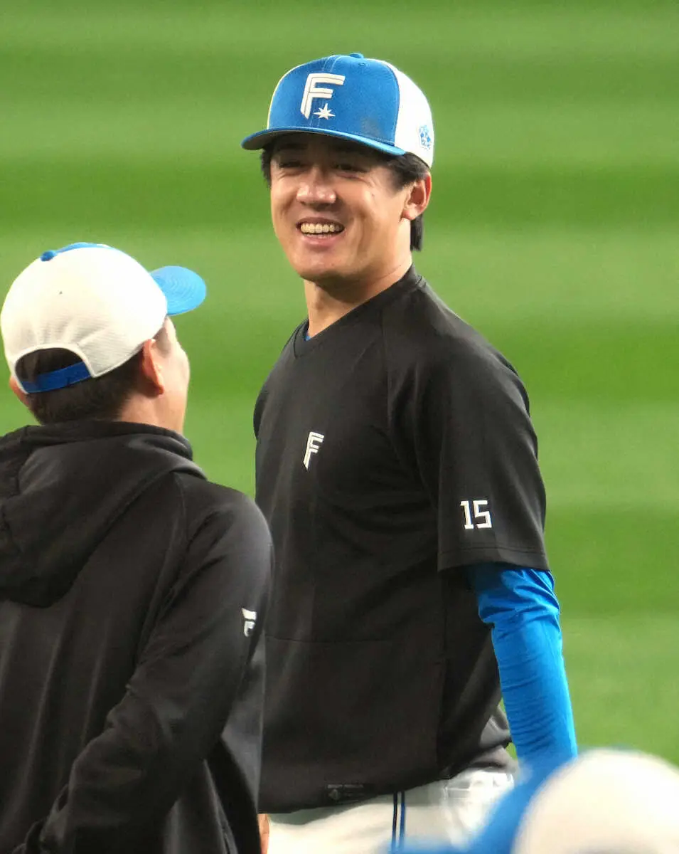 【画像・写真】日本ハム・北山亘基がWBCから帰還　「発見もたくさんあった」　“お茶たてポーズ”考案で話題