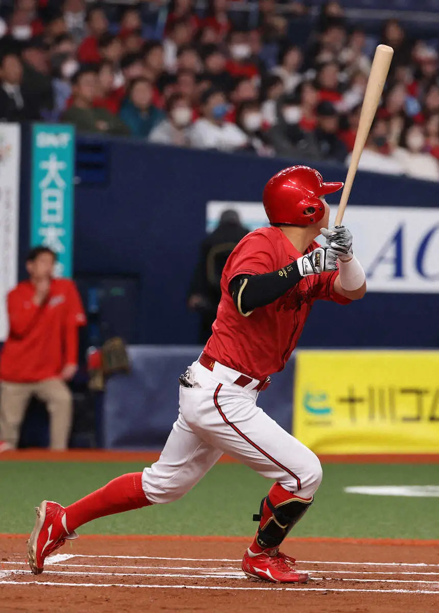 【画像・写真】広島ドラ1平川蓮が開幕スタメン決定的!!　球団新人初のオープン戦最多安打が見えた