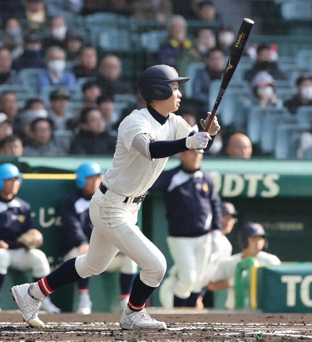 【画像・写真】【センバツ】75年ぶり春出場の長崎西　75年ぶりの甲子園安打、得点を記録