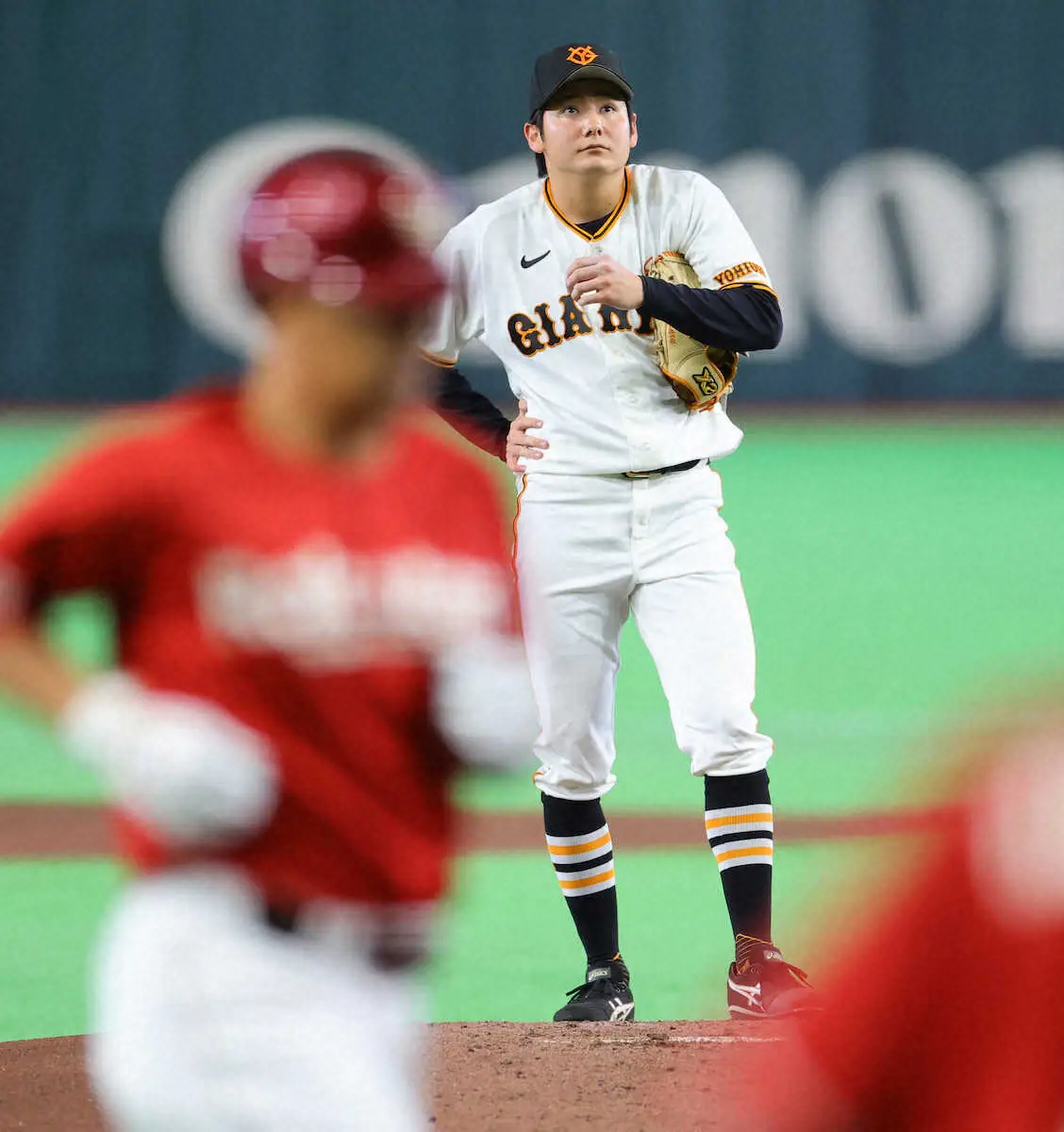【画像・写真】巨人　64年ぶり新人開幕投手の竹丸和幸が“プロ初失点”　浅村にソロ浴び連続無失点回は14でストップ