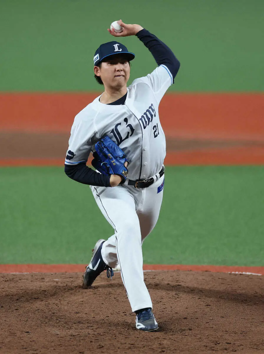 【画像・写真】西武・武内夏暉　6回1失点で4者連続含む9奪三振に「スライダーが良かった」　24年新人王の左腕