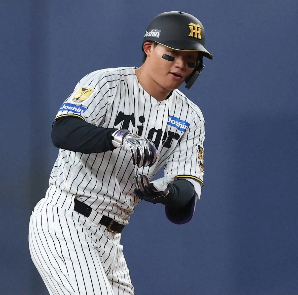 【画像・写真】阪神・森下翔太　開幕戦へ仮想巨人・竹丸対策万全　オリの左腕・宮城から鮮やか二塁打「もっと上げたい」