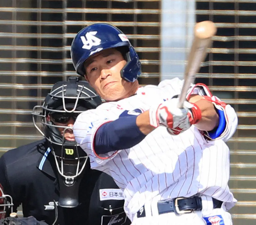【画像・写真】【ファーム情報】ヤクルト　左膝の故障から復帰目指す塩見泰隆が実戦初安打　2軍ロッテ戦で木村優人から