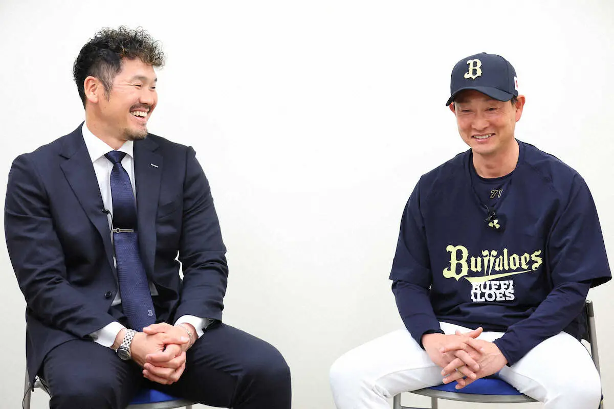 【画像・写真】履正社&オリックスの先輩に直撃!!　T―岡田氏が岸田護監督と開幕直前対談