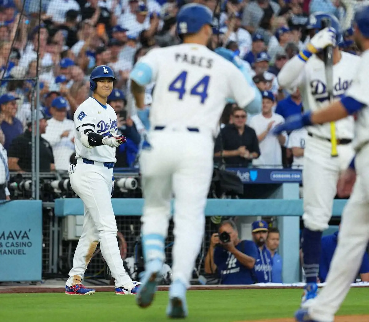 【画像・写真】大谷翔平　開幕戦の第3打席は四球で好機拡大！ドジャースはパヘス3ランで逆転