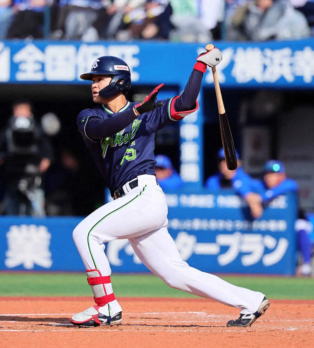 【画像・写真】ヤクルト池山監督　V打の鈴木叶に「経験しながら結果を」20歳・捕手「うまくリードしたんじゃないかな」