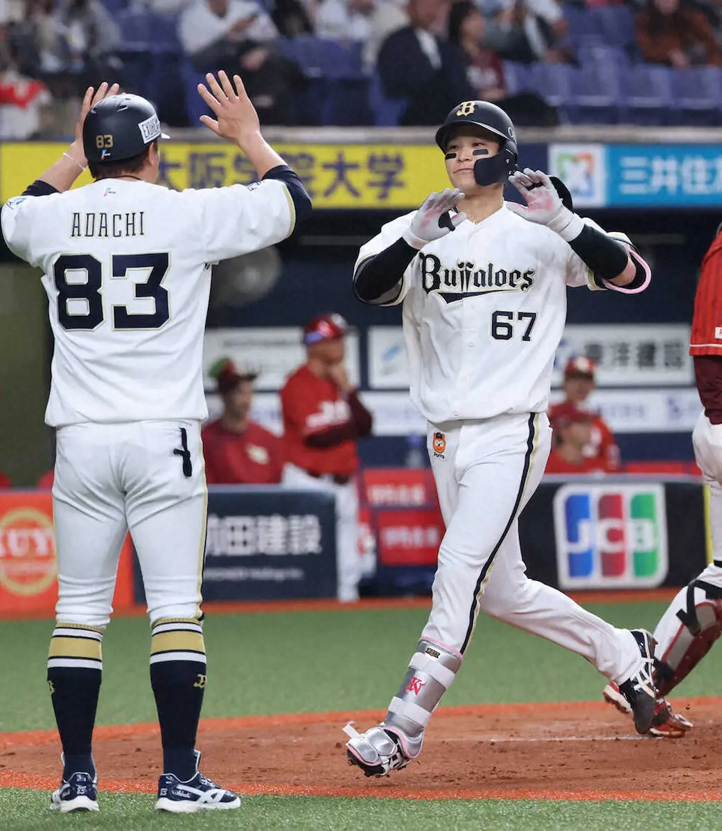 【画像・写真】オリックス　打線の主役は中川圭太！自己最速の1号＆3安打固め打ちで“やり返した”