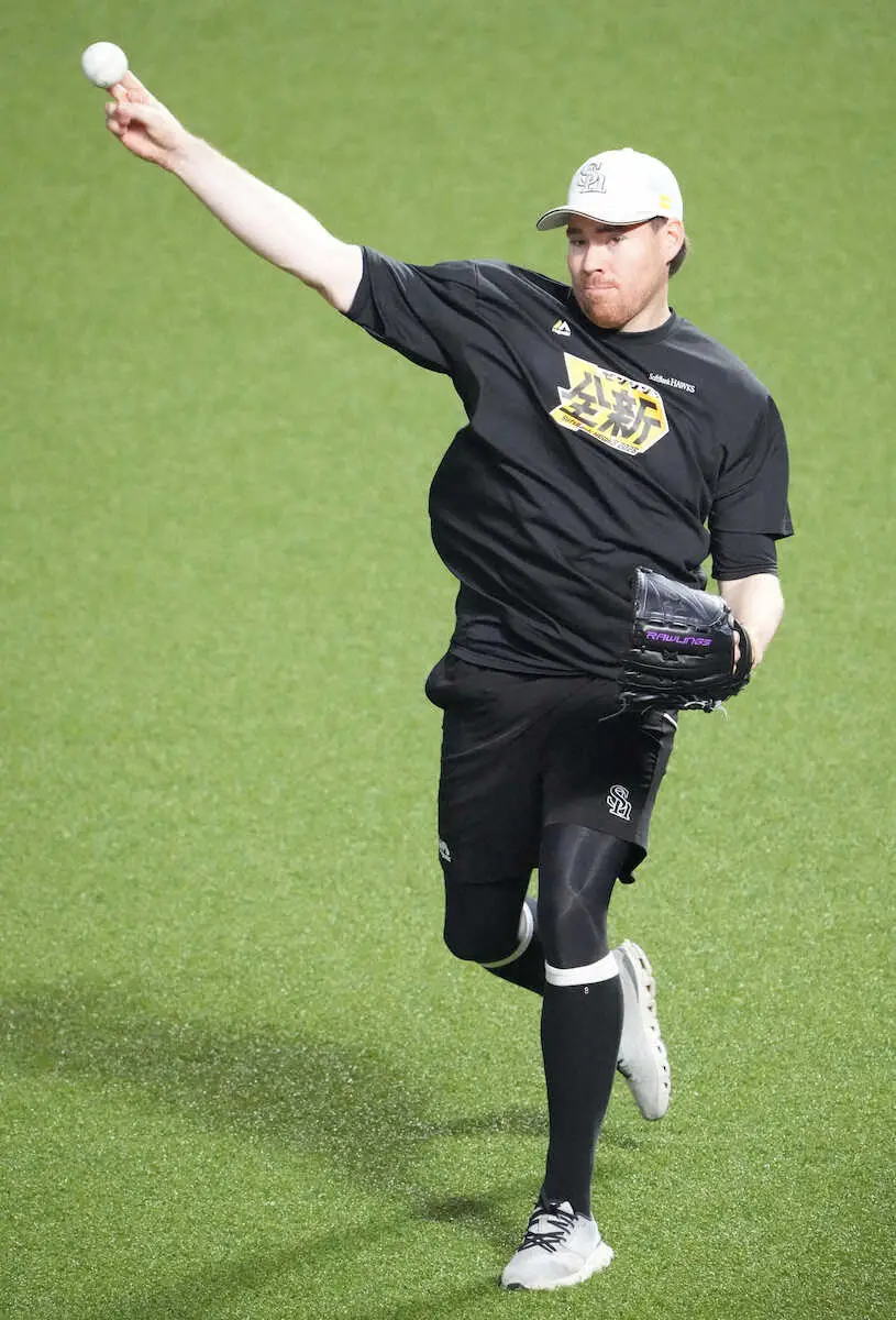 【画像・写真】ソフトバンク　スチュワート　2季ぶり勝利へ「準備万端」29日・日本ハム戦に先発　昨季はケガで登板なし