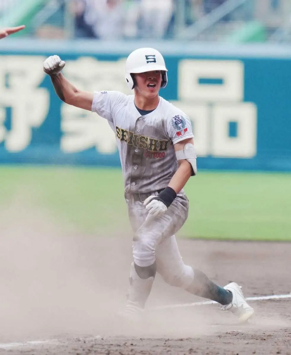 【画像・写真】【センバツ】専大松戸が執念ヘッスラで同点もぎ取る！　チャンテ「エル・ティグレ」鳴り響く中