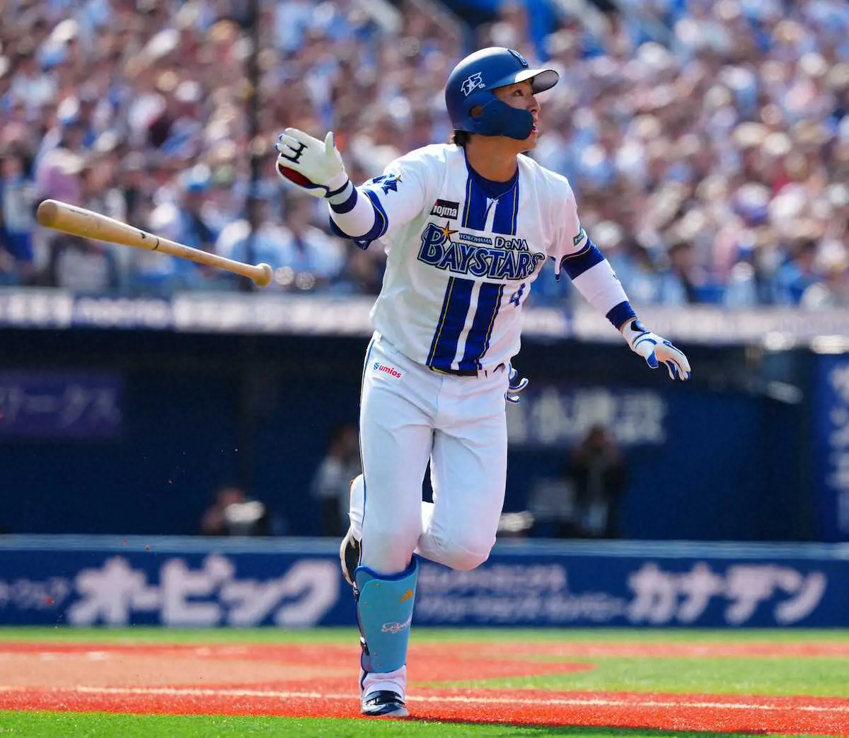 【画像・写真】DeNA度会隆輝、今季初スタメンで初回に先制ソロ「チームを勢いづけることができて良かった」