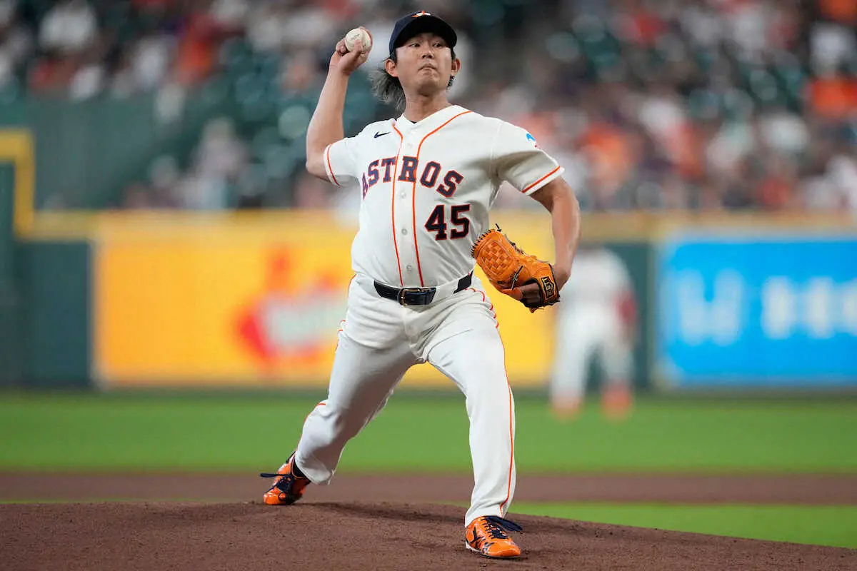 【画像・写真】＜アストロズ×エンゼルス＞メジャー初登板のアストロズ・今井（AP）