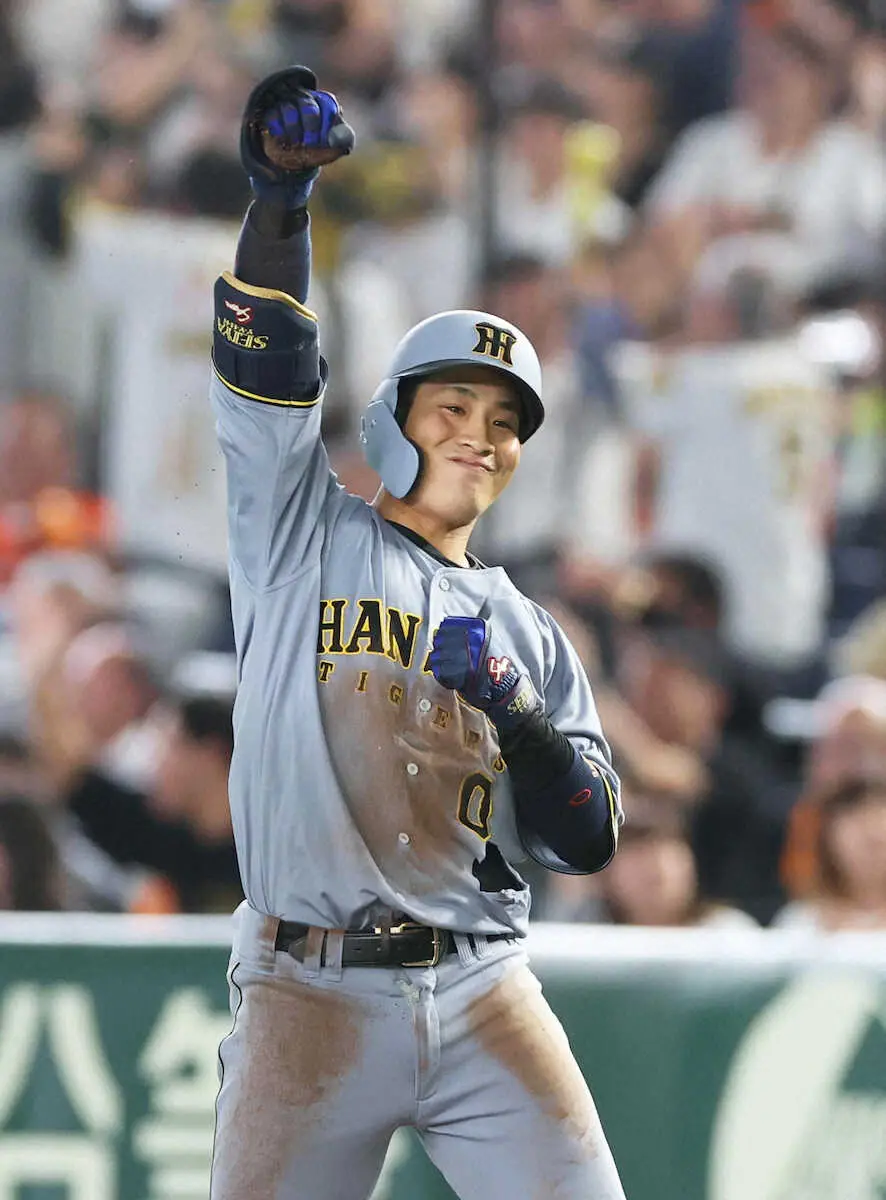 【画像・写真】阪神・木浪聖也　今季初打席で代打決勝打　“原口魂”激走ヘッスラで遊撃奪還アピール