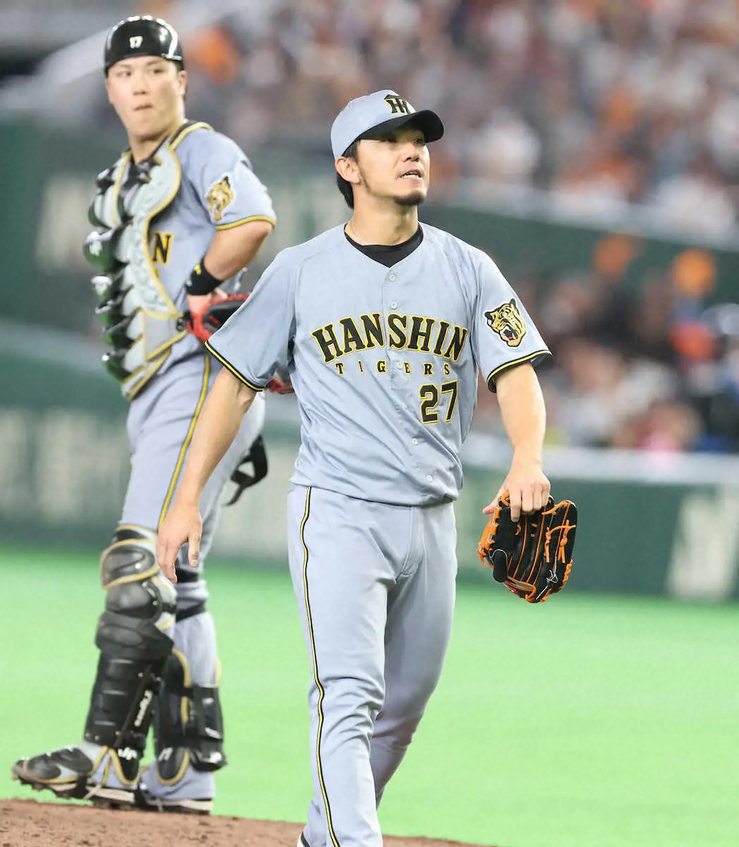 【画像・写真】阪神・伊藤将司　バットで2点二塁打も投球では3失点降板「自滅みたいな形だったので、次回修正できれば」