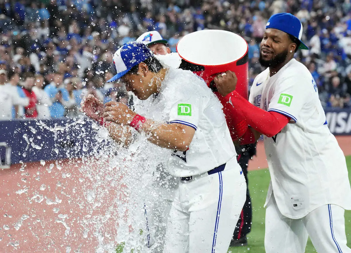 【画像・写真】メジャー1号の岡本和真「その時間を楽しみたい」　31日のロッキーズ菅野智之との初対戦へ意欲