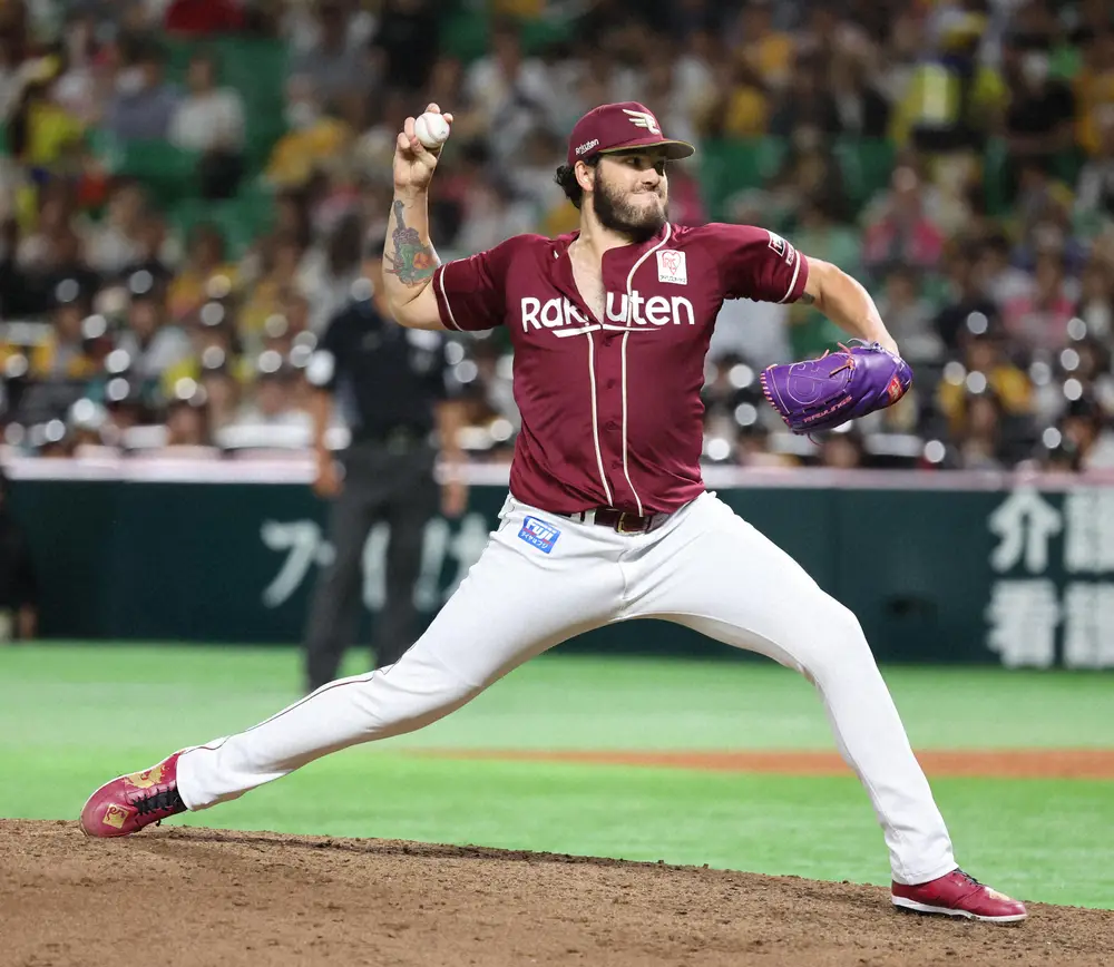 【画像・写真】元日本ハム、楽天のBジェイズ・ポンセが緊急降板　菅野智之と投げ合いも3回にゴロ処理で右足痛める