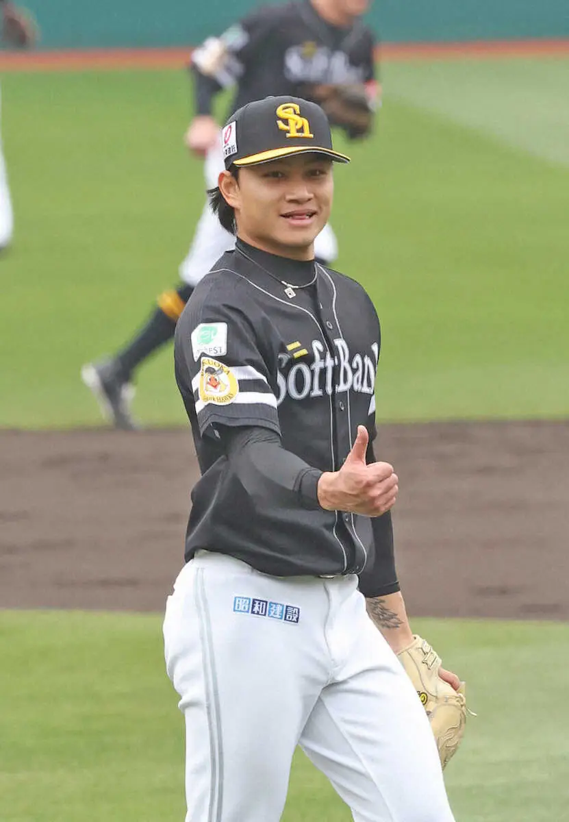 【画像・写真】ソフトバンクのWBC台湾代表右腕・徐若熙が6回0封の鮮烈デビュー　有原が抜けたローテに新戦力