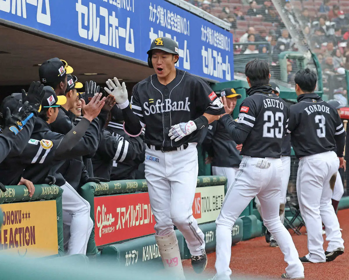 【画像・写真】ソフトバンクばり強い！3年ぶり開幕5連勝　ギータ1号2ラン、近藤2号2ラン、徐若熙は最速155キロ