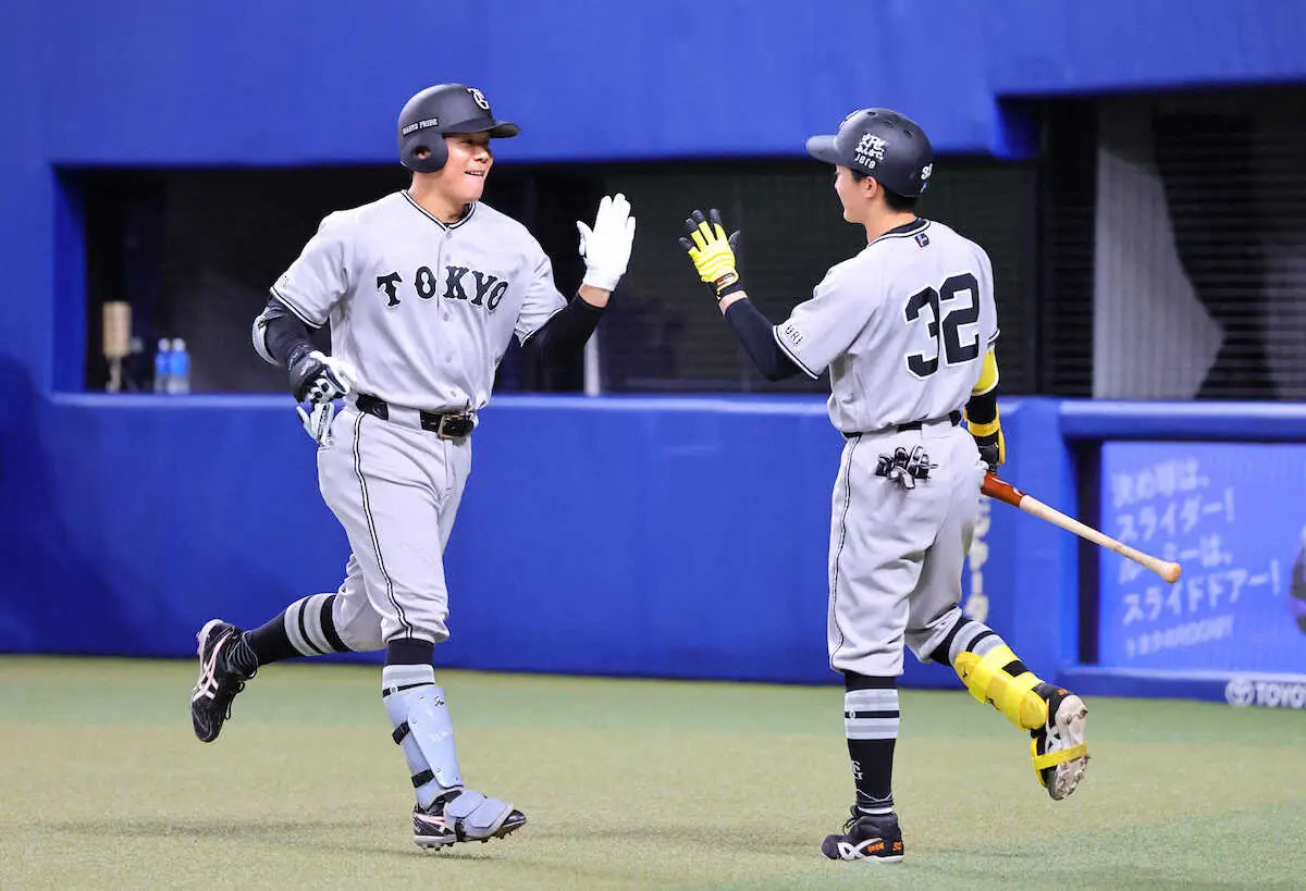 【画像・写真】巨人の3年目外野手・佐々木俊輔　プロ1号でマー君を援護！
