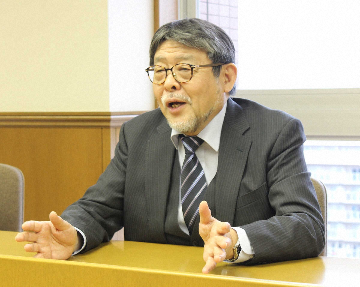 【画像・写真】阪神大学野球・濱名篤会長、一般社団法人化で説明「選手が安心して野球やれる環境つくっていく」