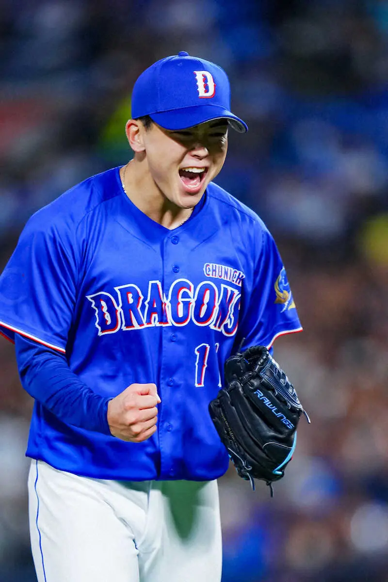 【画像・写真】中日ドラ1・中西聖輝　プロ初勝利スルリ…5回2失点で権利を持って降板も8回にメヒアつかまる