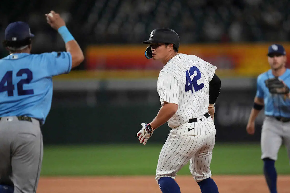 【画像・写真】ホワイトソックス・村上　3戦連続2四球でリーグトップ「17」四球　安打で出塁の8回にはけん制アウトも