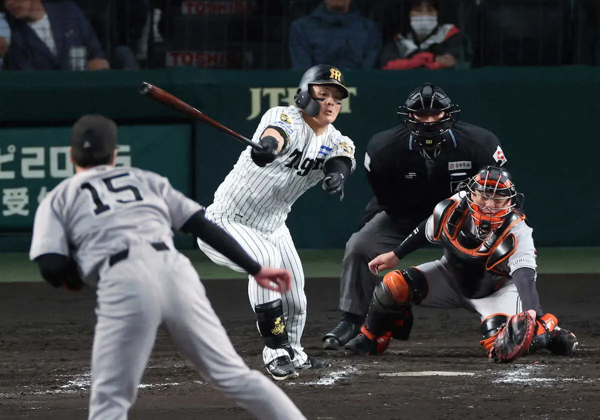 【画像・写真】阪神打線　「コーナーに来ていた」田中将を攻略できず　森下翔太は好機で三振、前川右京は無安打