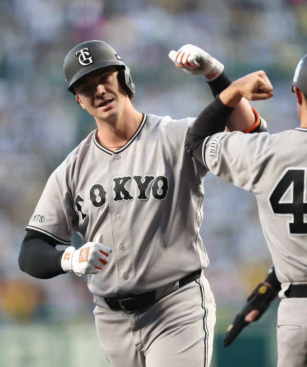 【画像・写真】巨人・ダルベック　虎キラー初回V弾「チャンスで結果を出せて良かった」