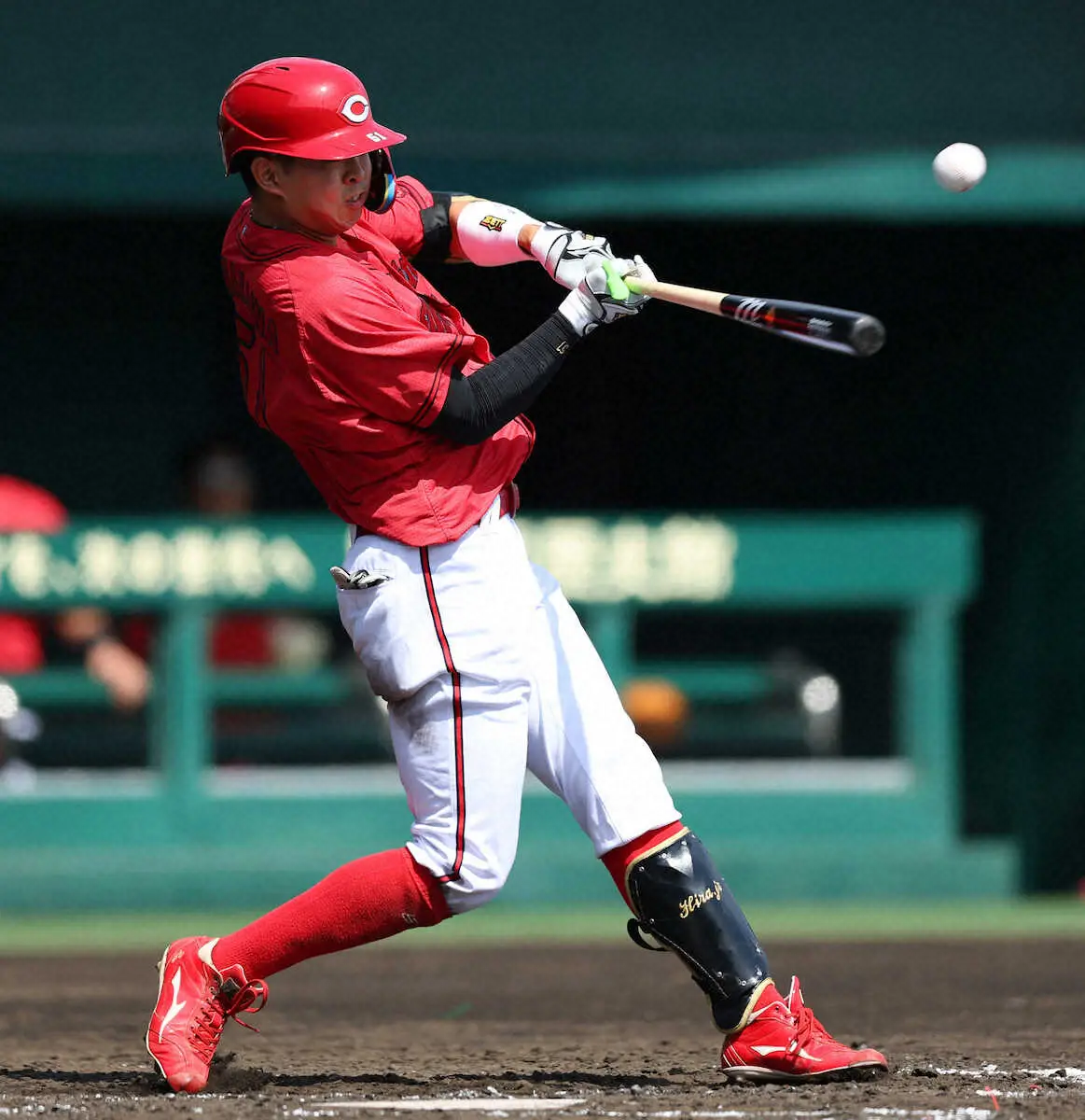 【画像・写真】広島ドラ1・平川蓮が実戦復帰　第1打席に左前打　新井監督「しっかり動けている」