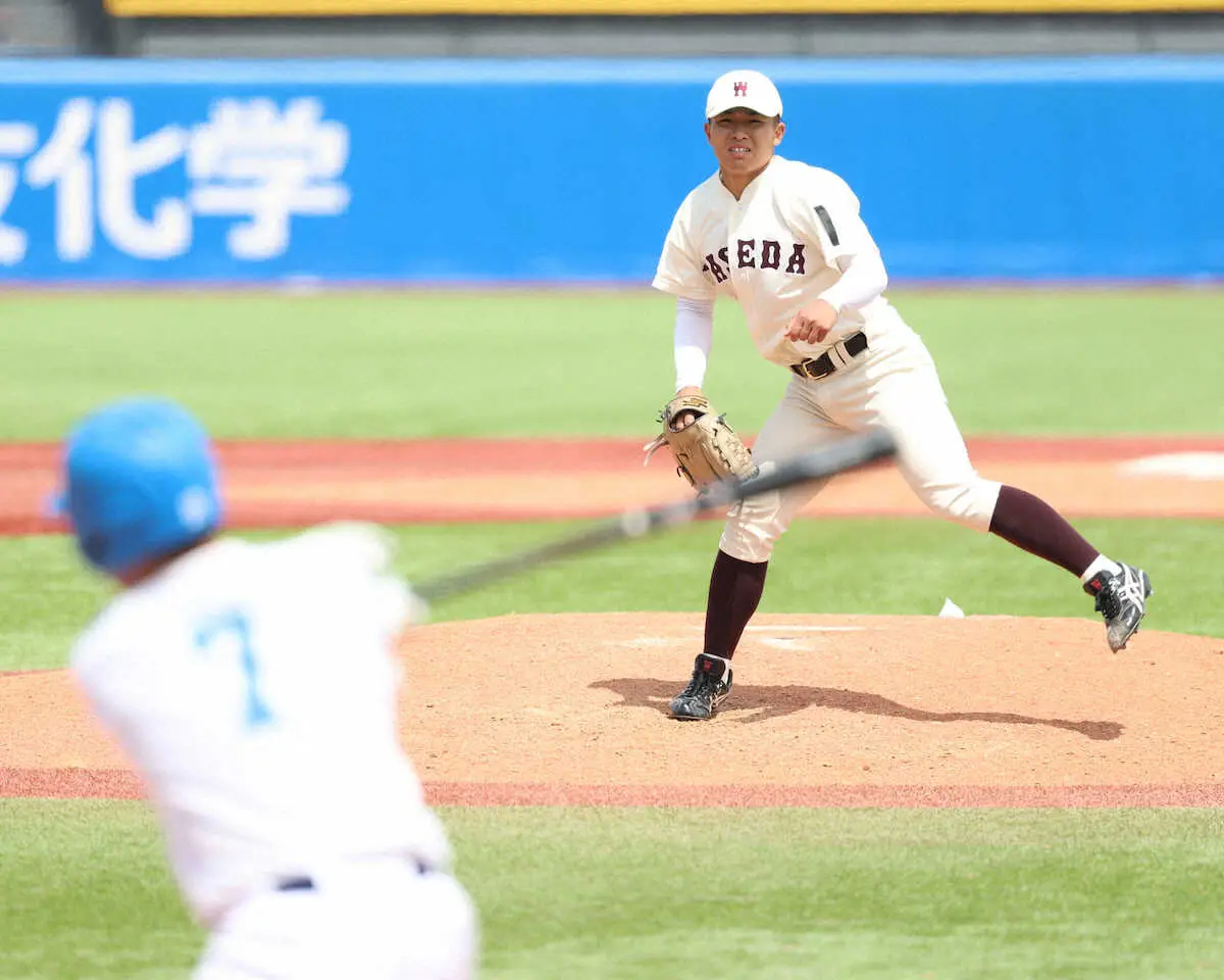 【画像・写真】早大・香西一希が「準完全試合」の1安打完封　「野村徹さんの教え」体現の無四球13Kに「届けられた」