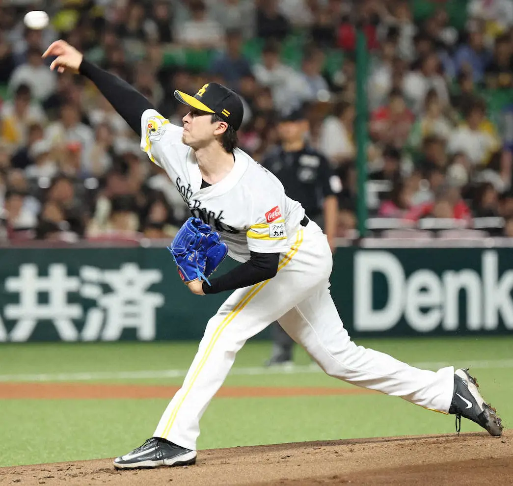 【画像・写真】＜ソ・オ（2）＞先発・上沢のピッチング　（撮影・成瀬　徹）