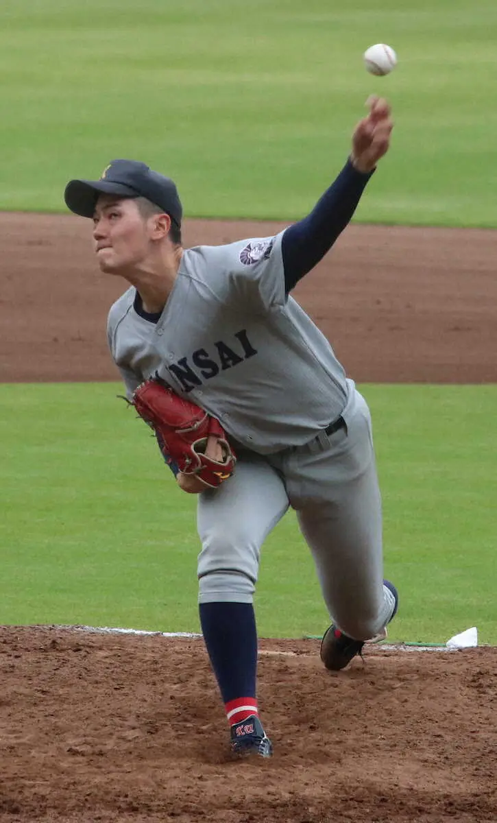 【画像・写真】【関西学生】関大152キロ左腕・百合沢飛が圧巻の7回途中無安打投球　来秋プロへ「左腕二枚看板」で堅首