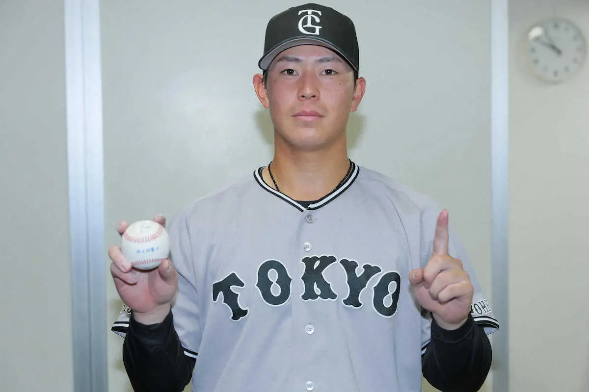 【画像・写真】巨人　皆川岳飛がプロ初安打　記念球は今朝亡くなった祖父へ「天国で見てくれているおじいちゃんに」