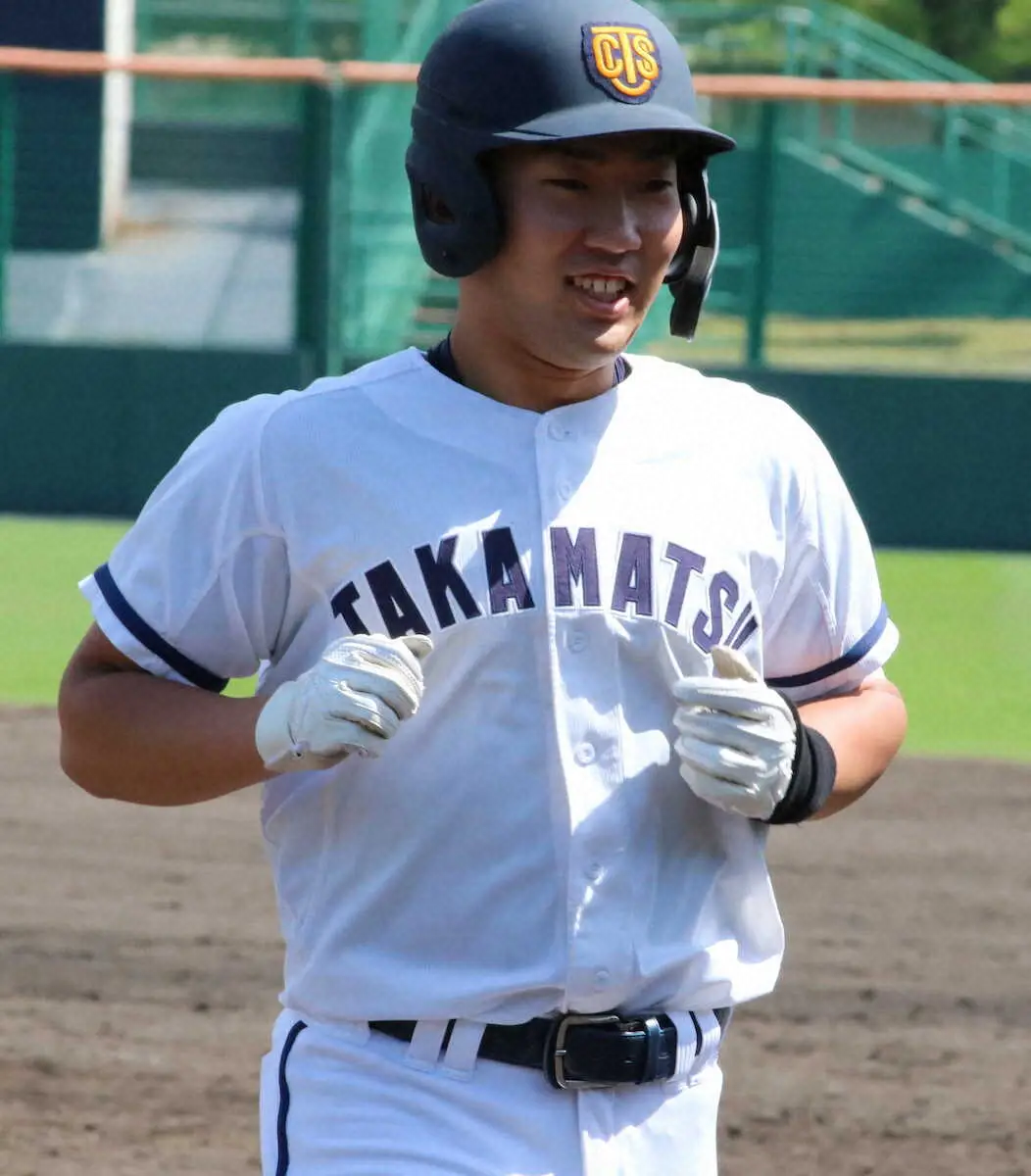 【画像・写真】【高校野球】高松商　巨人・浅野の弟・太智が値千金打「兄との比較は…」猛攻10点コールド発進に貢献