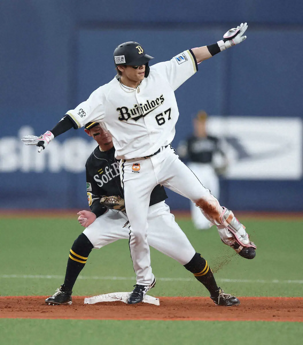【画像・写真】オリックス・中川圭太　3試合ぶりスタメンで19打席ぶり安打が先制タイムリー