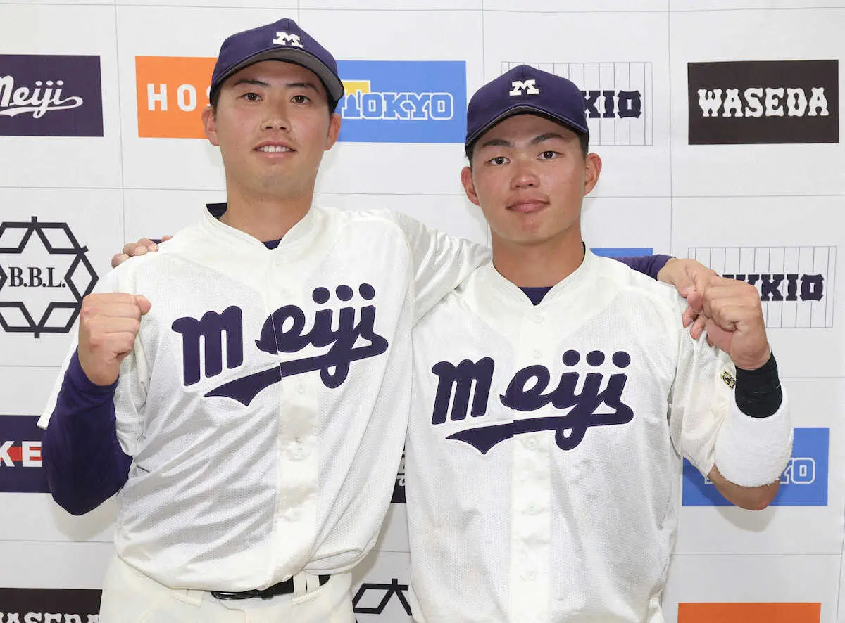 【画像・写真】明大・光弘帆高が決勝の3点三塁打！　6試合わずか1安打の不調から復活へ「とにかく自分の打撃を、と」