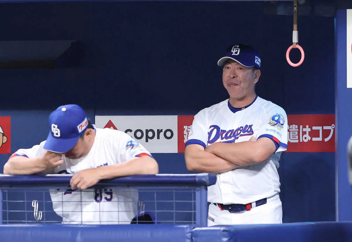 【画像・写真】中日・井上監督「うちが望んでいた攻撃ができなかった」　阪神・高橋にまたも沈黙…今季2度目の完封許す