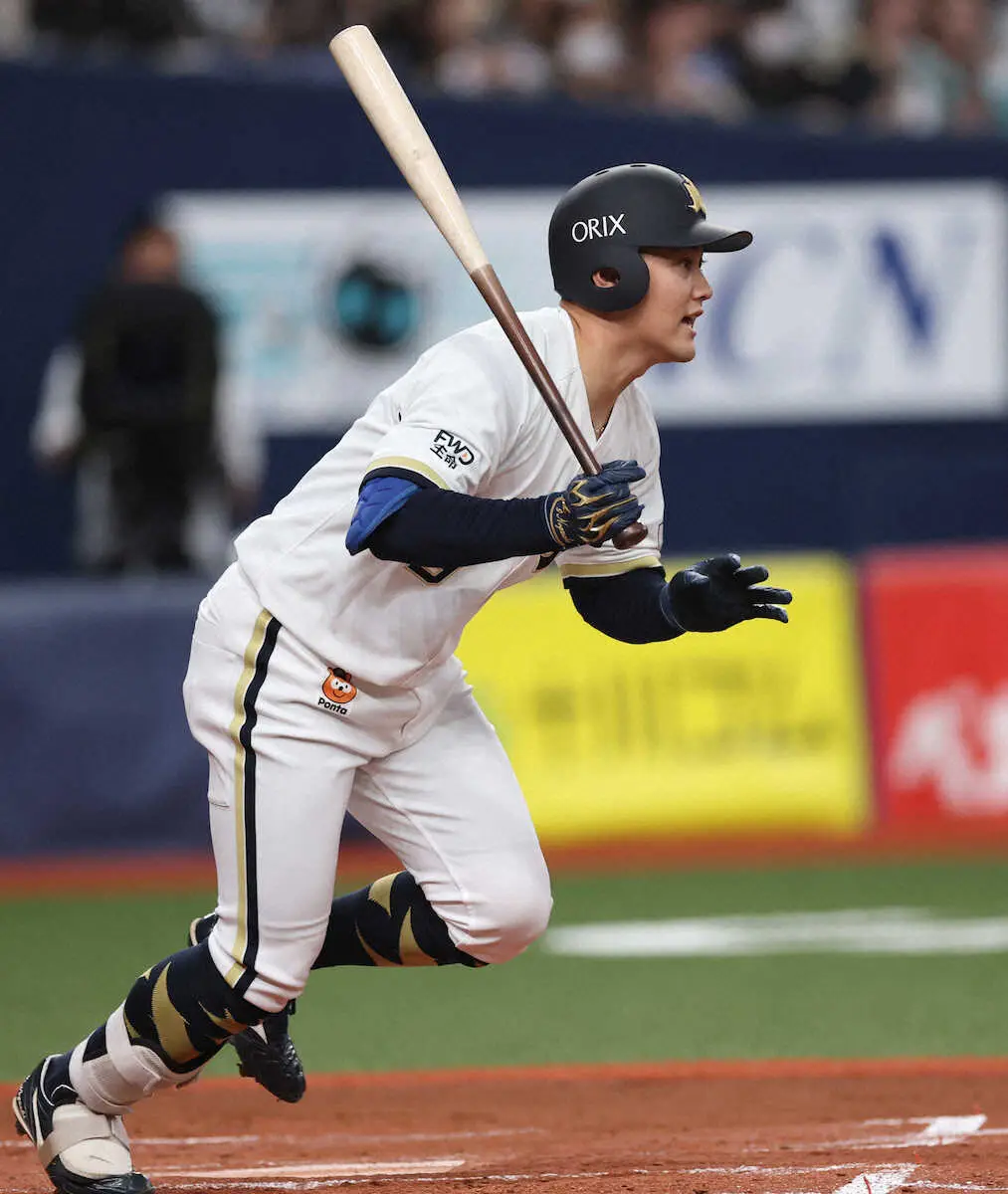 【画像・写真】オリックス野口智哉　先発起用に応える先制打　幼少期の意外なルーツ明かす「公民館に教室があったので」